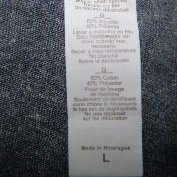 Poches & Fils Mens L Dark Gray Nagano Cane Pocket T-Shirt Bass Fishing - Picture 4 of 9